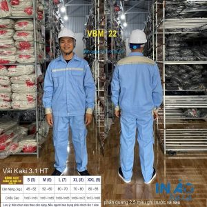 Áo quần bảo hộ phản quang vải Kaki 3.1 HT VBM22