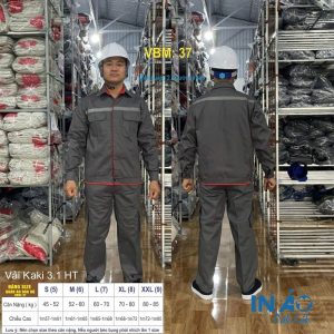 Áo quần bảo hộ phản quang vải Kaki 3.1 HT VBM37