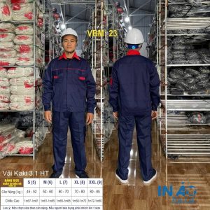 Áo quần bảo hộ vải Kaki 3.1 HT VBM23