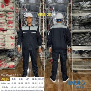 Áo quần bảo hộ vải Kaki 3.1 HT VBM28