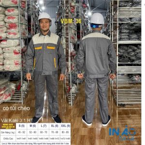 Áo quần bảo hộ vải Kaki 3.1 HT VBM36