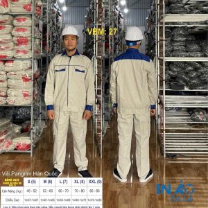 Áo quần bảo hộ vải Pangrim Hàn Quốc VBM27
