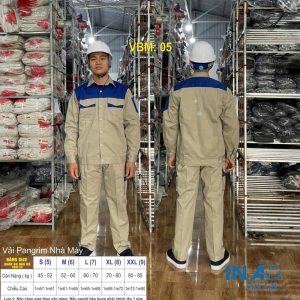 Áo quần bảo hộ vải Pangrim nhà máy VBM05