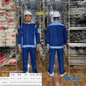 Áo quần bảo hộ vải Pangrim nhà máy VBM08