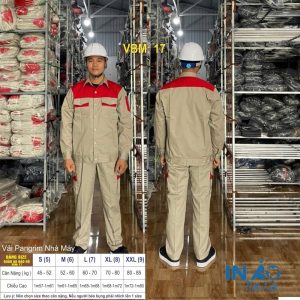Áo quần bảo hộ vải Pangrim nhà máy VBM17