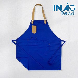 Tạp dề phối dây đơn giản TDPD05 màu xanh bích