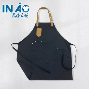 Tạp dề phối dây đơn giản TDPD06 màu xám