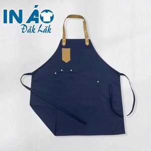 Tạp dề phối dây đơn giản TDPD07 màu xanh đen