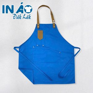 Tạp dề phối dây đơn giản TDPD08 màu xanh da trời