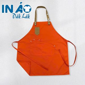 Tạp dề phối dây đơn giản TDPD16 màu cam đậm