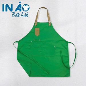 Tạp dề phối dây đơn giản TDPD18 màu xanh két