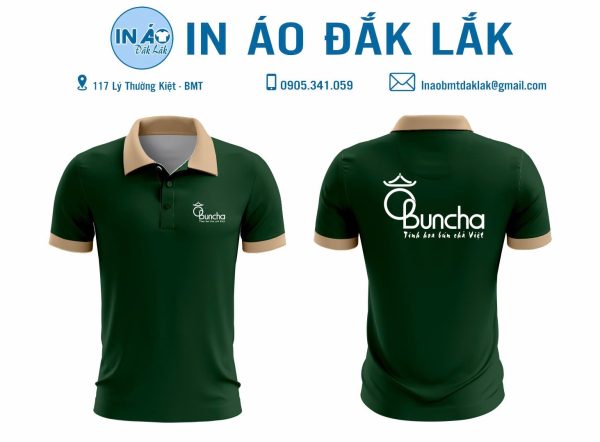 Áo thun đồng phục Buncha xanh két