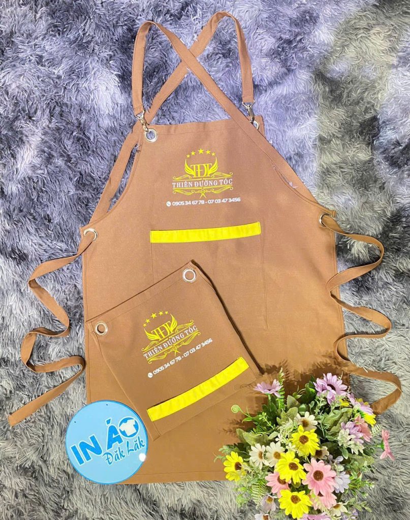 Tạp dề Thiên Đường Tóc dài phối dây màu nâu