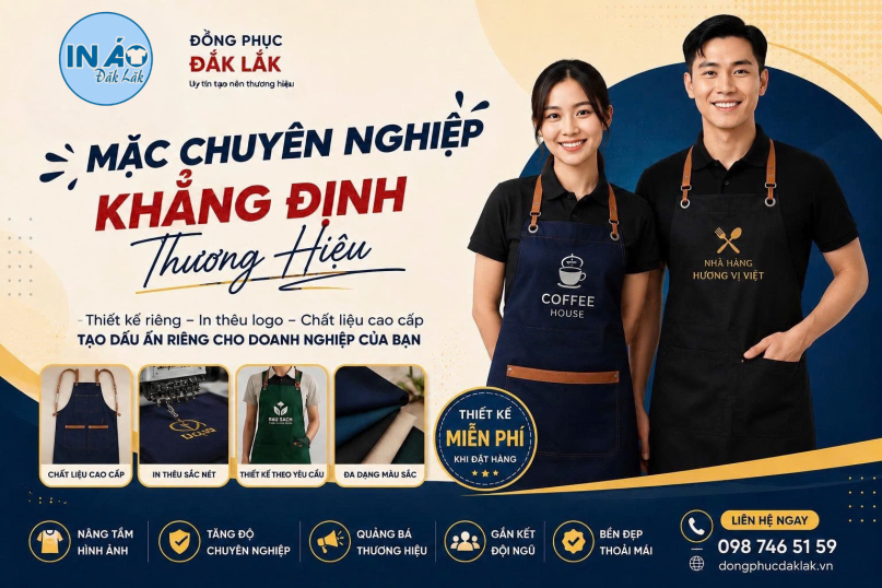 Khoác Chất Riêng – Tạp Dề Chuẩn Thương Hiệu, Nâng Tầm Hình Ảnh 1 Doanh Nghiệp